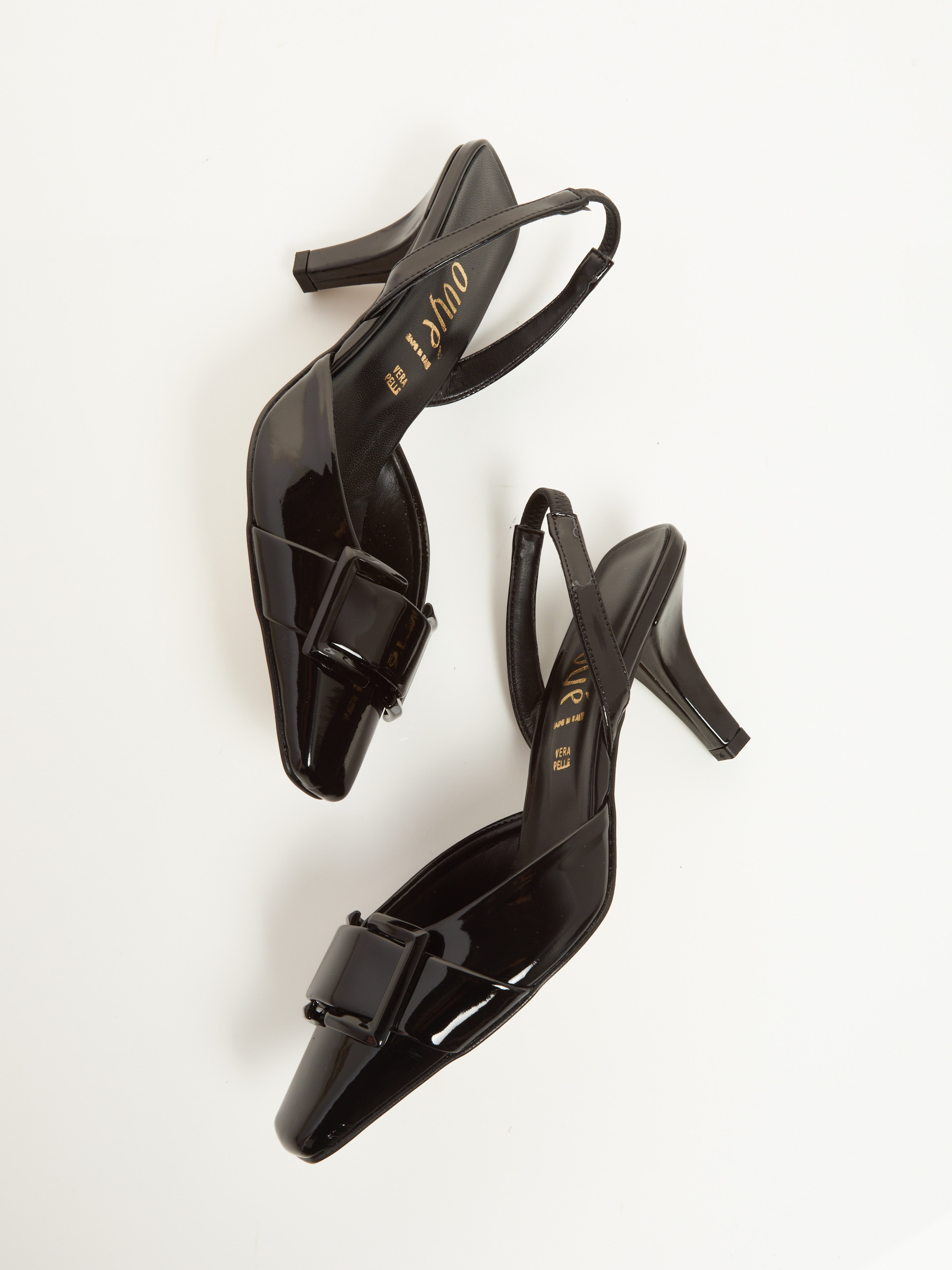 scarpe alla moda Patent Leather Slingback F0545554-0487 Negozi